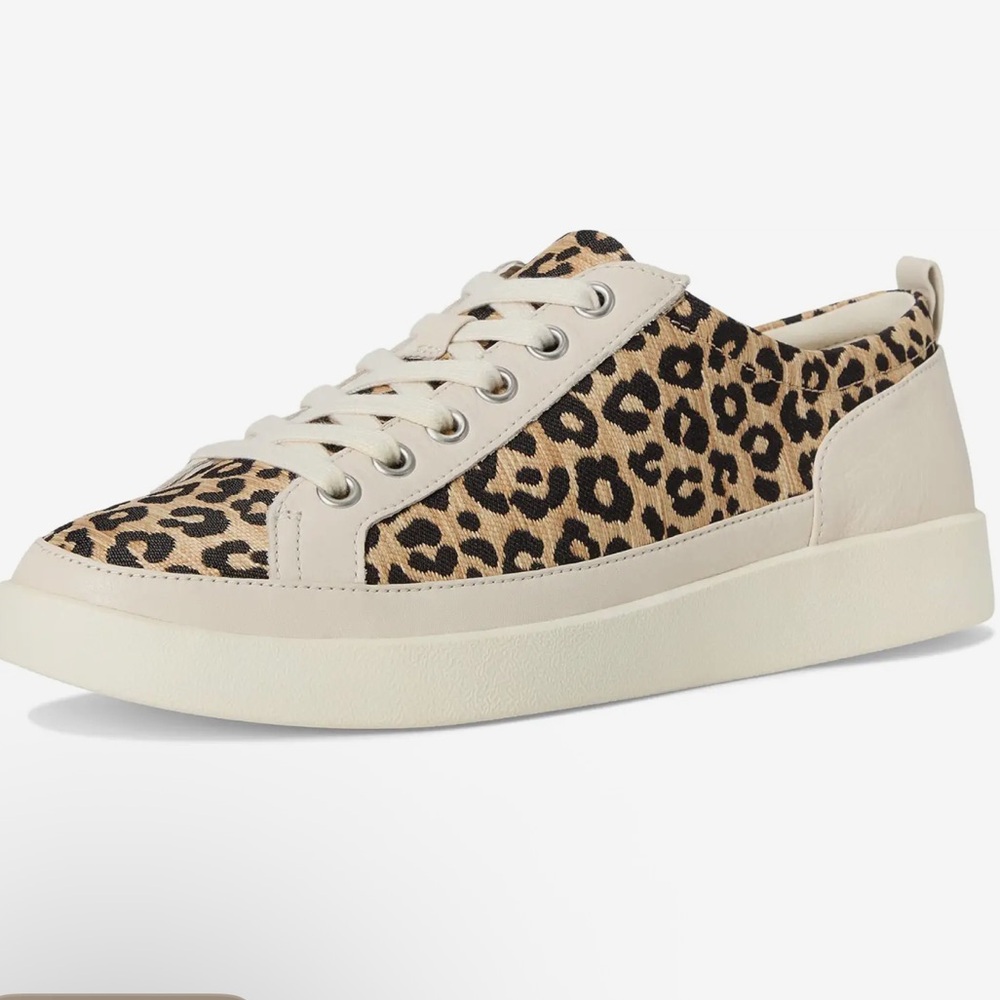 Vionic Winny Leather Leopard Sneakers 8.5 - Picture 4 of 14